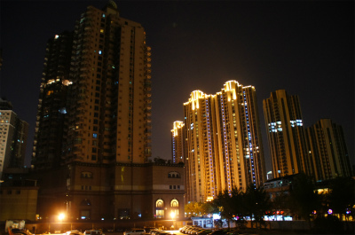 上海観光旅行記＠長寿公園付近の夜景