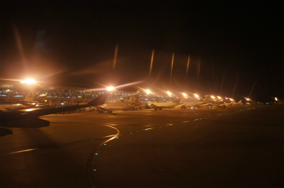 上海観光旅行記＠夜の上海蒲東国際空港