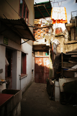 上海観光旅行記＠国慶路付近の弄堂、下町の風景