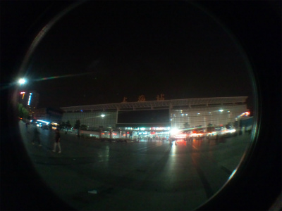 上海観光旅行記＠夜の上海駅