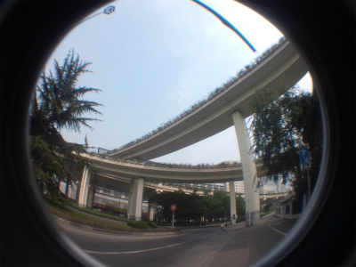 上海観光旅行記＠中山北路付近の高架