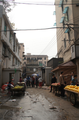 中国旅行記＠上海の中山北路付近、青雲路への入り口