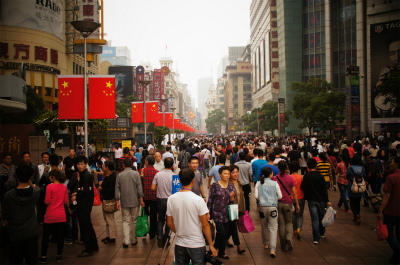 とまとじゅーす的中国旅行記＠南京歩行街をα55のトイカメラモードで撮影