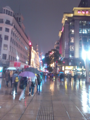 とまとじゅーす的上海観光旅行記＠人民広場付近、南京東路の夜景