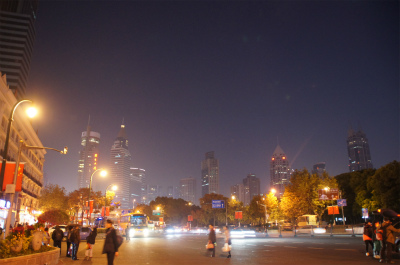 とまとじゅーす的上海観光旅行記＠上海の人民広場付近の夜景