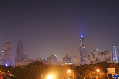 とまとじゅーす的中国旅行記＠上海の人民広場付近の夜景