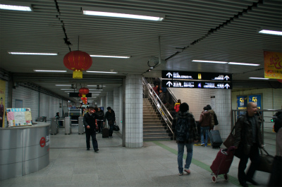 中国旅行記＠上海の地下鉄3号線