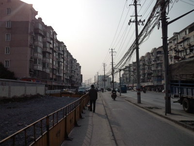 中国旅行記、上海観光＠場中路の風景
