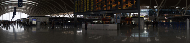 中国旅行記、上海観光＠上海浦東国際空港をα55でパノラマ撮影