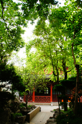 中国旅行記、上海、豫園観光＠九獅軒付近の風景