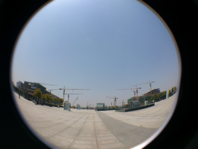 とまとじゅーす的中国旅行記＠上海の虹橋火車站、（虹橋駅）、高速鉄道の駅舎周辺の風景