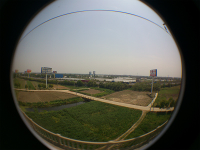 中国旅行記、杭州観光編＠高速鉄道の車両、動車組から見た上海～杭州間の車窓風景