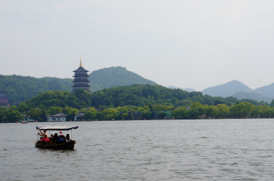 とまとじゅーす的中国旅行記、杭州観光編＠西湖の対岸と雷峰塔を眺め見る