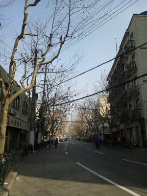 とまとじゅーす的中国旅行記＠上海観光・滞在日記。上海、人民広場付近の町並み風景