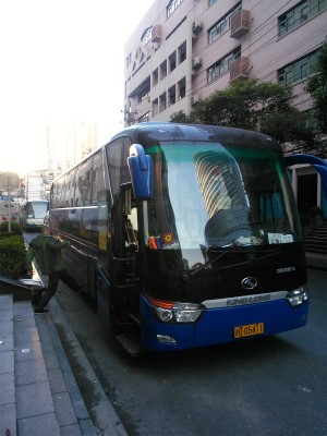 中国旅行記、杭州～紹興ツアー観光編＠上海から杭州へ向かう高速バス