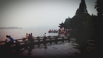 とまとじゅーす的中国旅行記＠杭州観光。西湖湖畔、双投橋