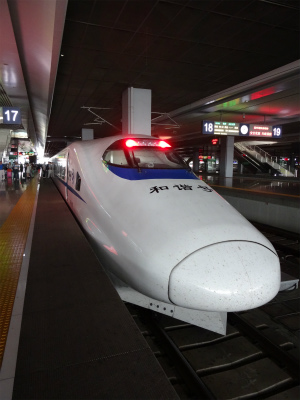 中国の列車情報＠こちらは日本の新幹線ベースの高速鉄道の車両