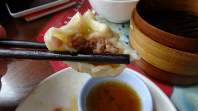 中国旅行記＠上海観光・滞在とりあえず終了編、豫園付近の上海小吃人家で食べた点心。