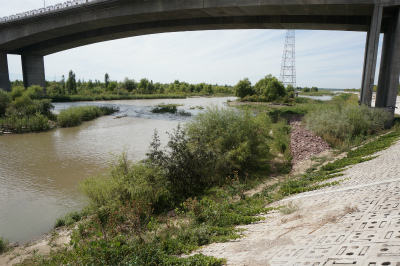 新疆ウイグル自治区観光旅行記＠イリ河（伊犁河）と新橋、その河畔