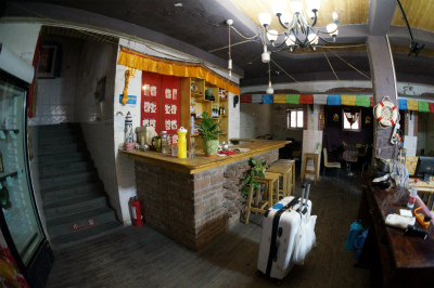 中国旅行記＠蘭州の西驛（驿）国際青年旅舎、ユースホステルの一階