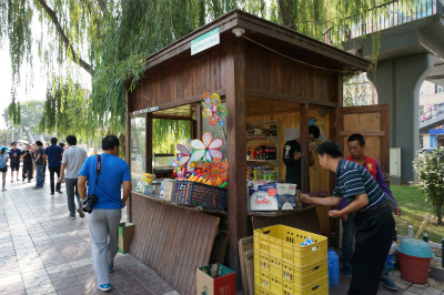 中国旅行記＠蘭州観光、中山橋付近の売店