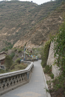 中国旅行記＠蘭州観光、五泉山公園の中腹の風景