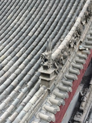 とまとじゅーす的中国旅行記＠蘭州観光、五泉山公園にあるマニ寺の屋根の興味深い意匠