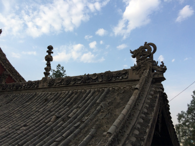 とまとじゅーす的中国旅行記＠蘭州観光、五泉山公園にあるマニ寺の屋根の趣のある意匠