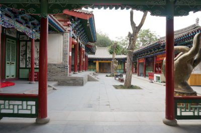 とまとじゅーす的中国旅行記＠蘭州観光、五泉山公園にあるマニ寺の境内