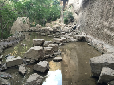 とまとじゅーす的中国旅行記＠蘭州観光、五泉山公園の水が湧き出ている場所