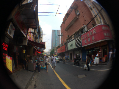 中国旅行記＠上海観光、人民広場、福州路付近の風景