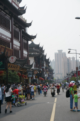中国旅行記＠上海の観光名所、豫園商城付近