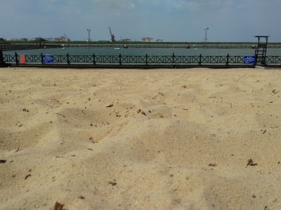 上海観光＠上海の海水浴場と長江の河口、東シナ海沿岸を散歩編