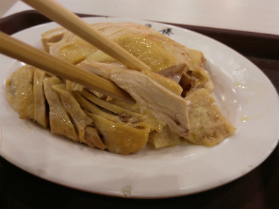 上海観光＠豫園の上海老城隍廟小吃広場でがっつり美食？炭水化物と肉を食す編、三黄鶏