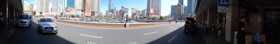 中国旅行記＠大連観光、大連駅前をパノラマ撮影