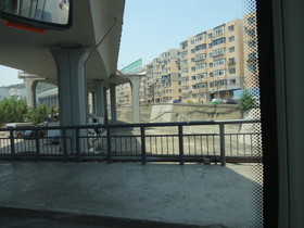 中国旅行記＠大連観光、大連西山水庫（ダム）まで705路の電動バスで移動