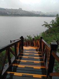 大連観光旅行＠雨の日の西山水庫（ダム）を観光というか散歩