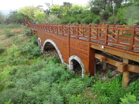 大連観光旅行＠雨の日の西山水庫（ダム）を観光というか散歩。眼鏡橋