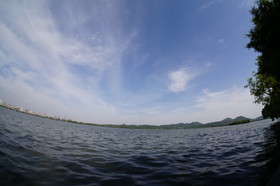 中国旅行記＠杭州観光、西湖十景、平湖秋月付近でNEX-5Tでタイムラプス撮影